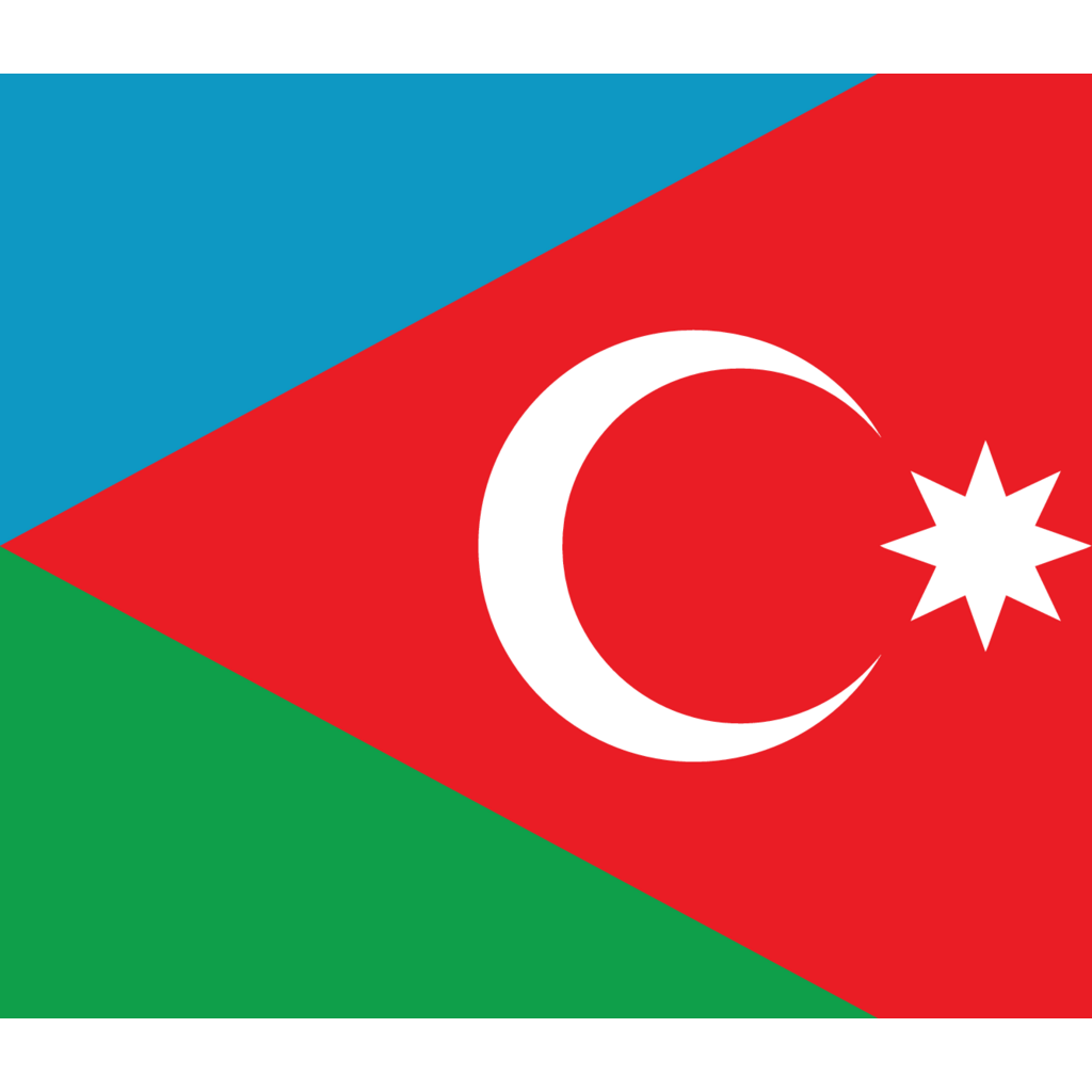 The official flag of South Azerbaijan (Güney Azerbaycan)