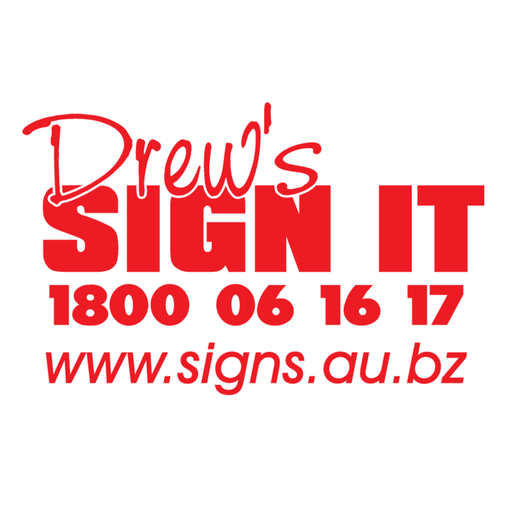 Drew's,Sign,It