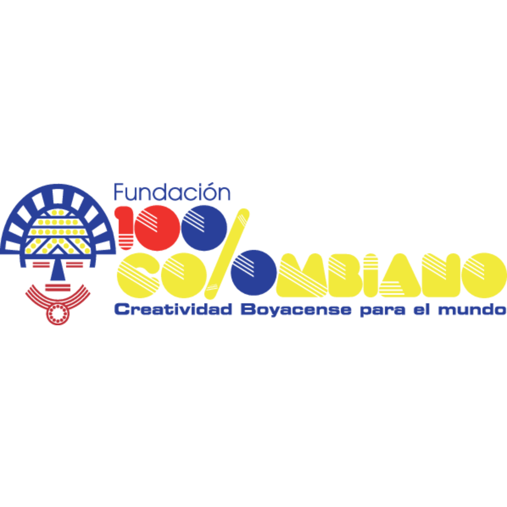 Logo, Government, Colombia, Fundacion Cien por ciento Colombiano