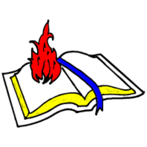 Flaming Bible Logo