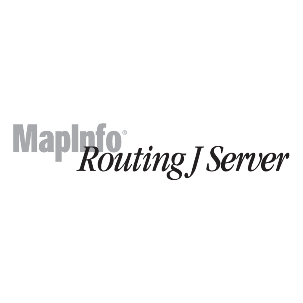 MapInfo,Routing,J,Server