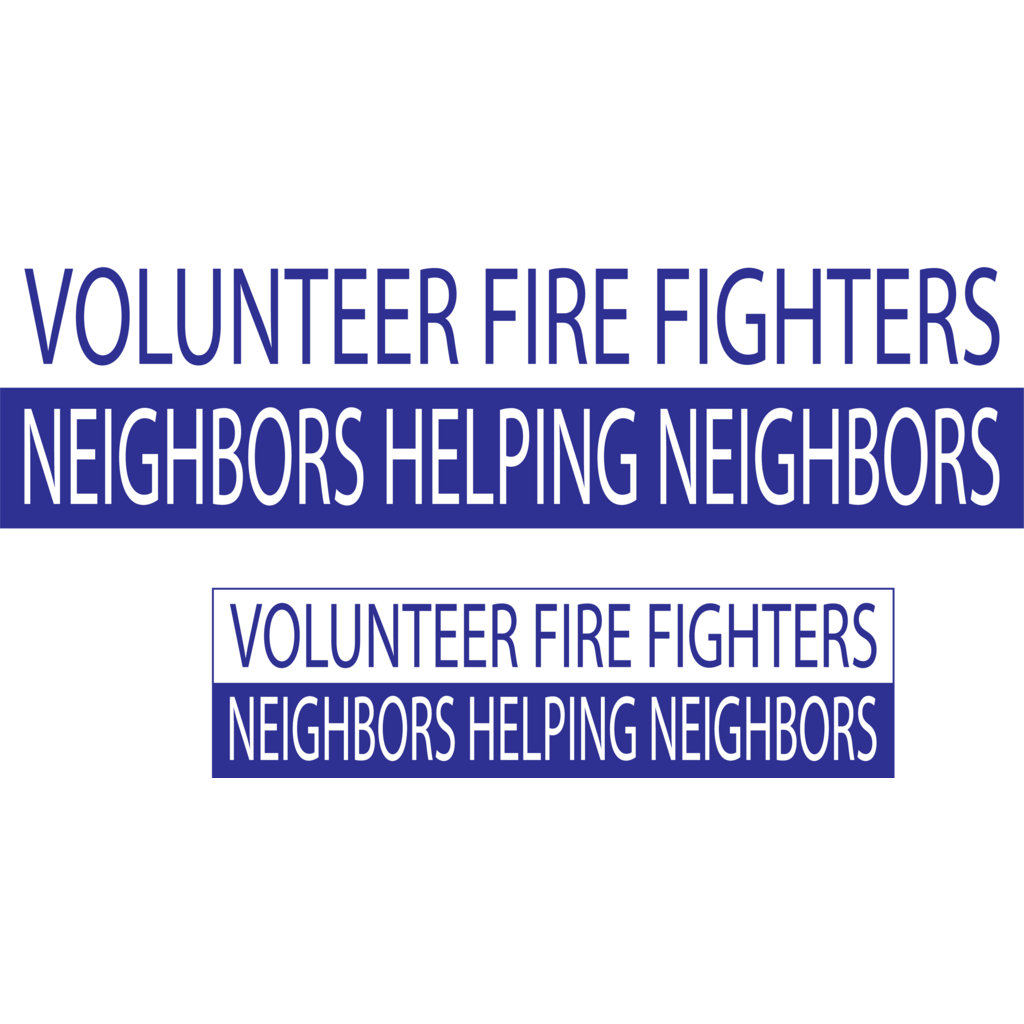Logo, Unclassified, United States, Volunteer Firefighters Neighbors Helping Neighbors