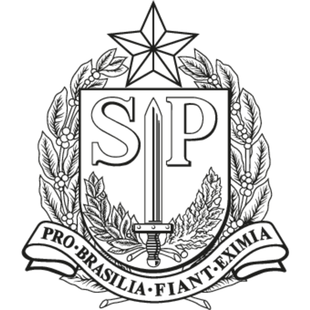 Logo, Government, Brazil, Brasão de Armas do Estado de São Paulo