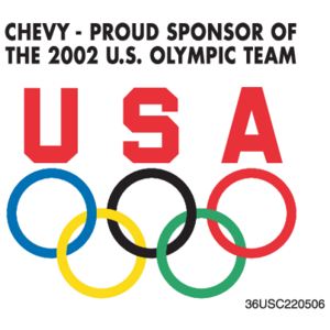 Chevy - Sponsor of Olympic Team(283) Logo