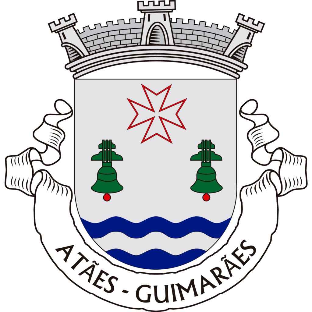 Portugal, Symbology Shield, Silver Crown, Guimarães, Burelas Ondadas