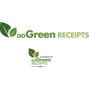 MyCryptoPay Go Green Receipts Logo