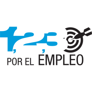 1,2,3, Por el Empleo Logo
