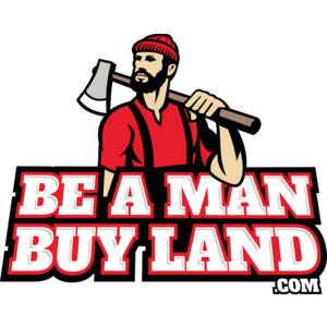 Be A Man Buy Land Logo