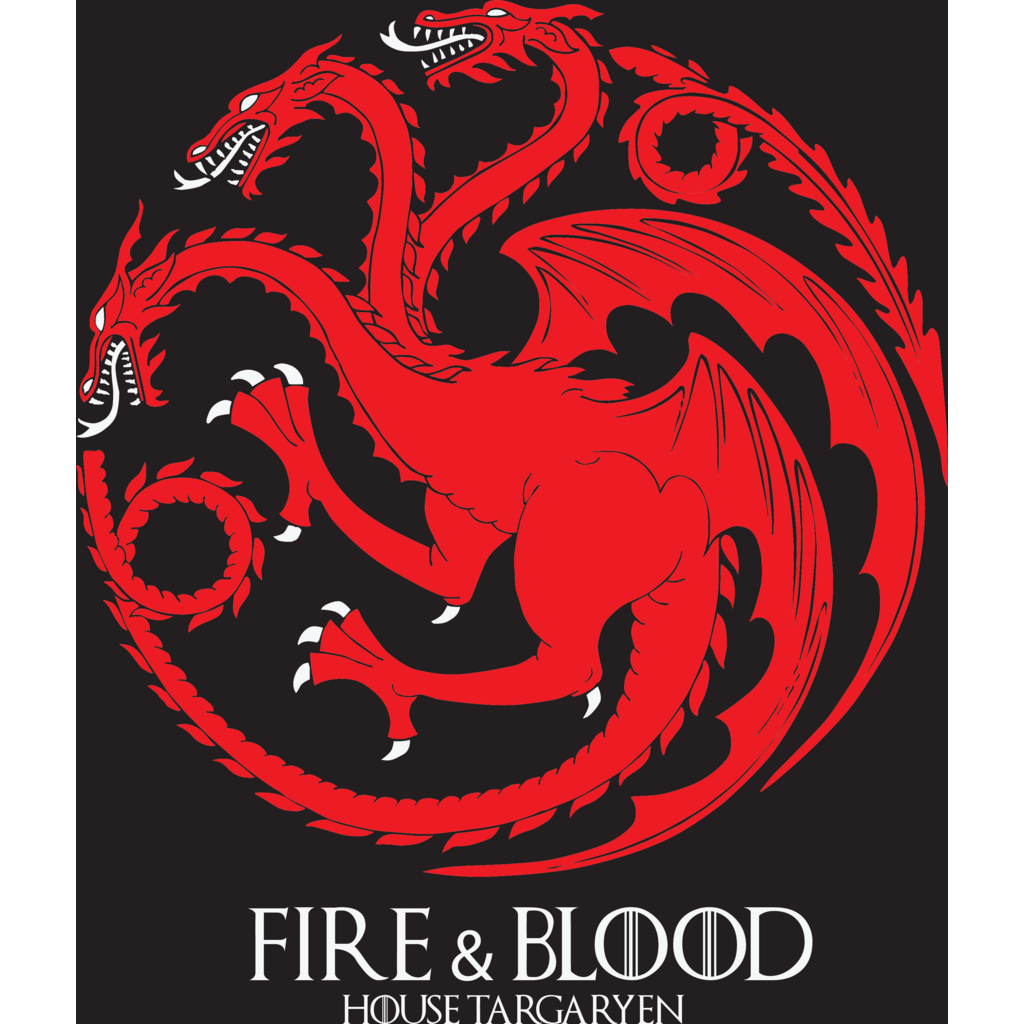 Game of Thrones Targaryen Logo Vector Graphic 