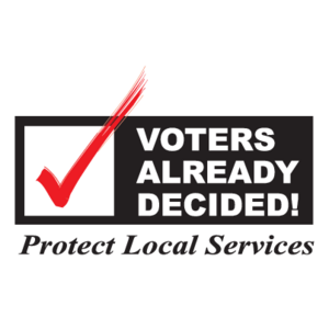 Voters Already Decided! Logo