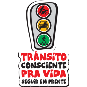 Trânsito Consciente Pra Vida Seguir em Frente Logo