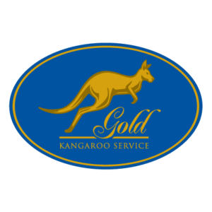 Gold Kangaroo Service Logo