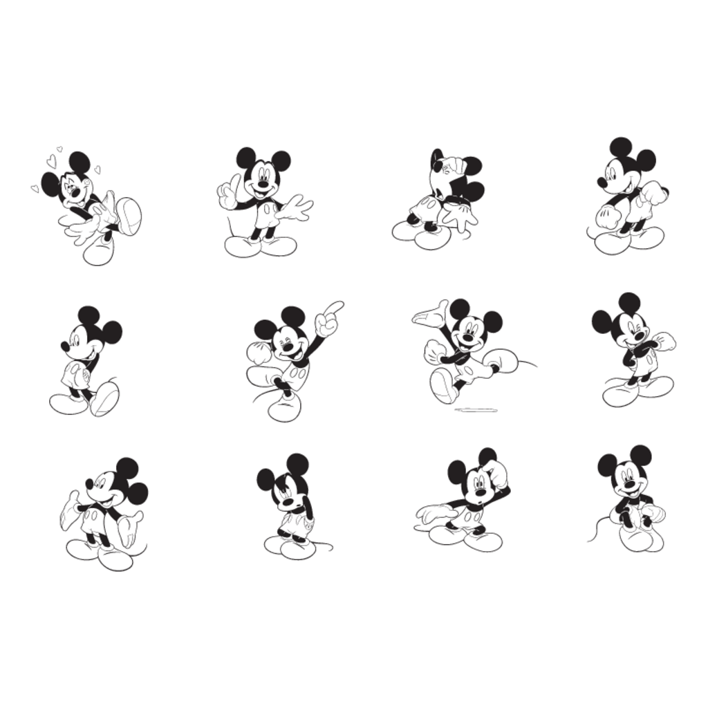 Mickey Mouse Logo PNG Vector (EPS) Free Download