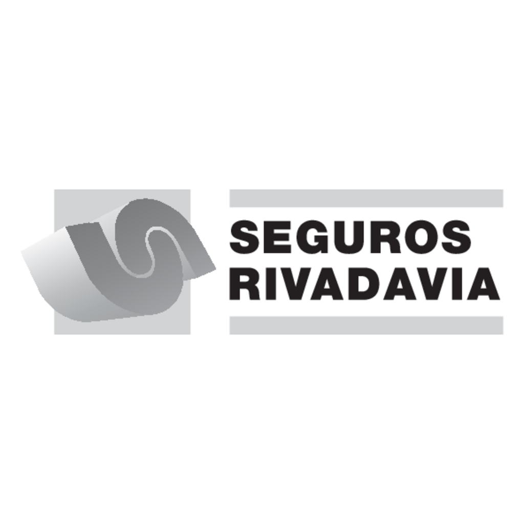 Logo, Industry, Argentina, Seguros Rivadavia (Escala de Grises)