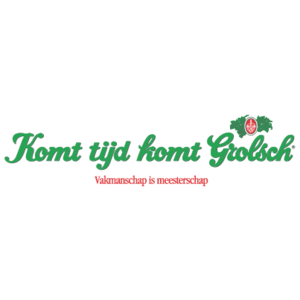 Komt tijd komt Grolsch Logo