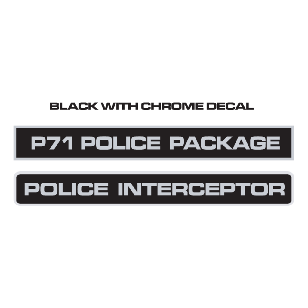 Police,Interceptor,Decals