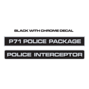 Police Interceptor Decals Logo