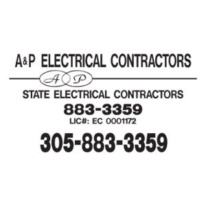A&P Electrical Contractors Logo