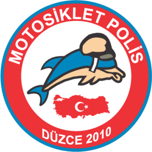 Düzce motosikletli polis Logo