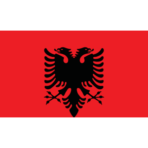 Official Albania flag Logo