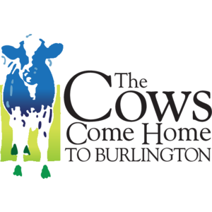 The Cows Come Home to Burlington Logo
