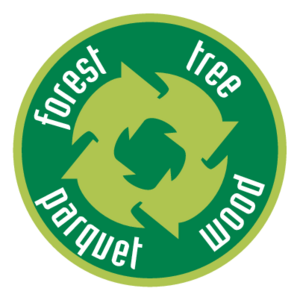 Forest tree parquet wood Logo
