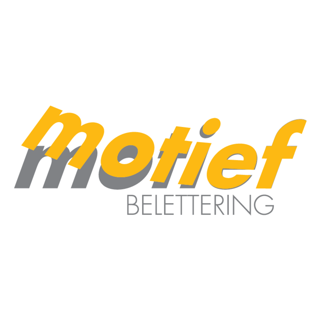 Motief,belettering