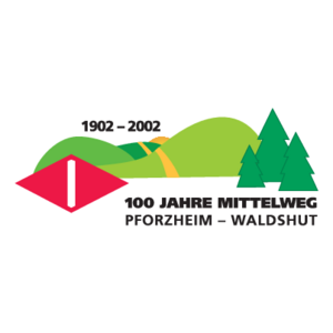 100 Jahre Mittelweg Logo