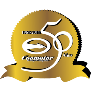 Coomotor 50 años Logo