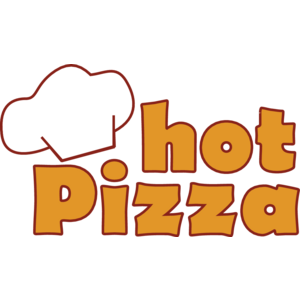 hot pizza Logo