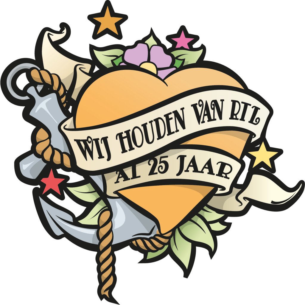 Logo, Unclassified, Netherlands, 25 jaar RTL