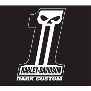 Harley Davidson Dark Custom Logo