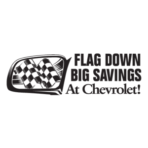 Chevrolet Flag Down Big Savings Logo