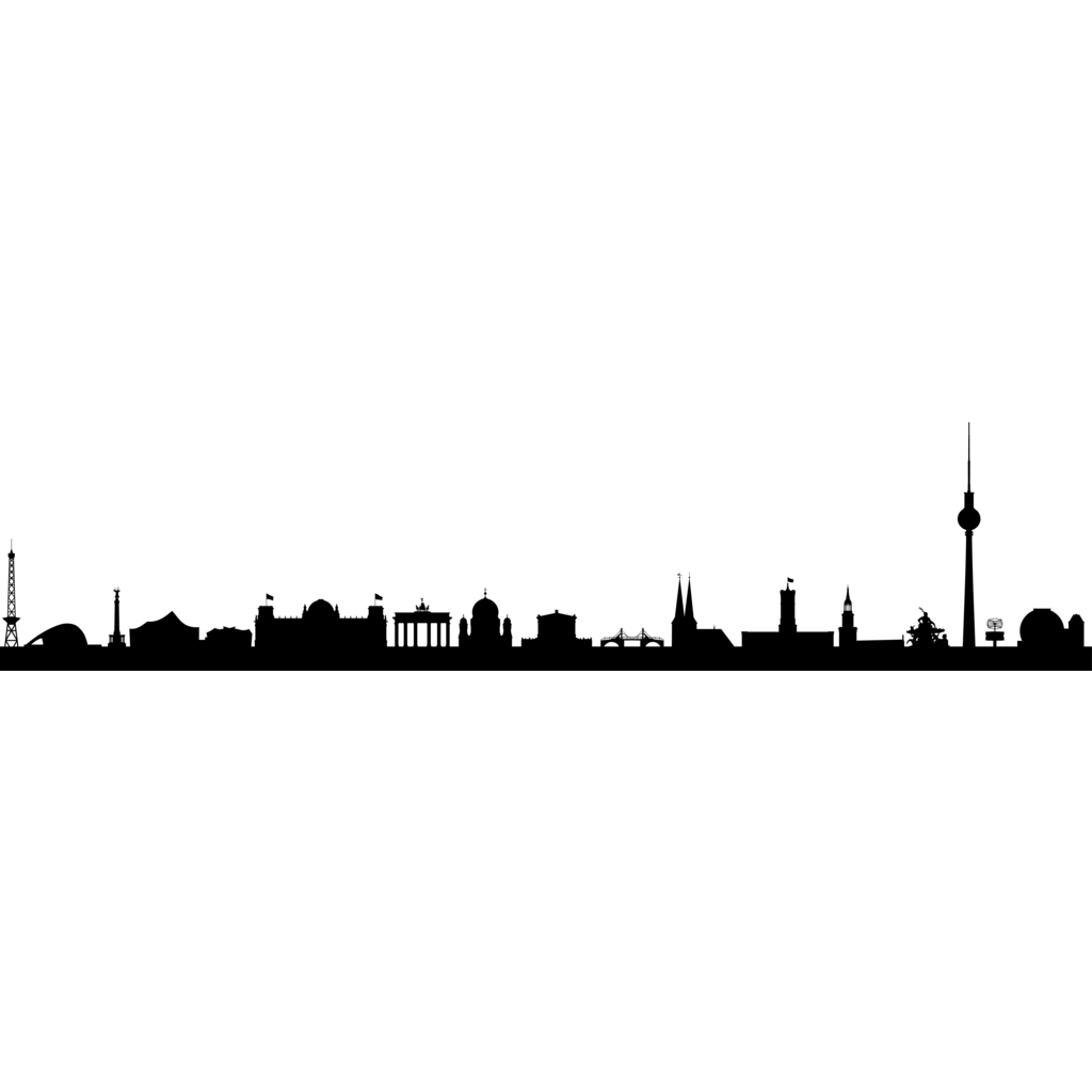 Logo, Travel, Germany, Berlin Skyline