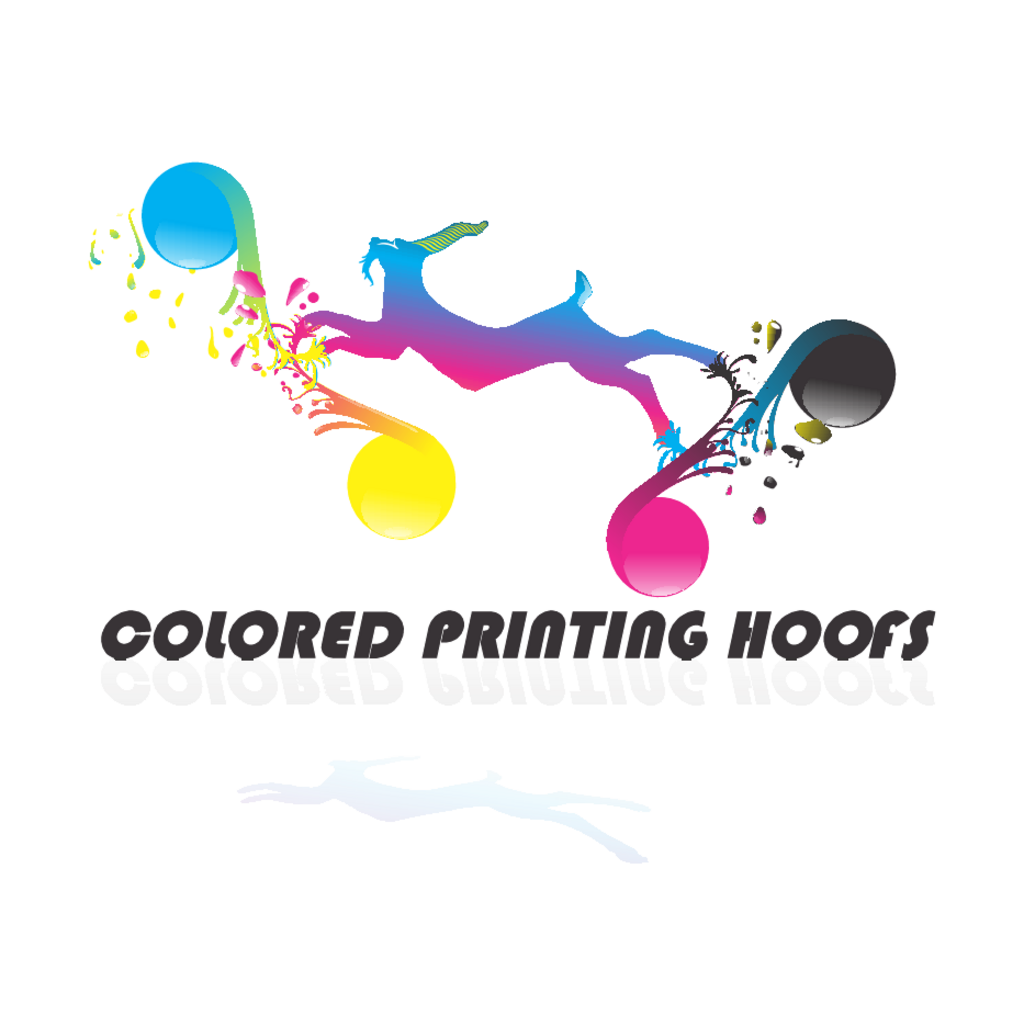 Colored,Printing,Hoofs
