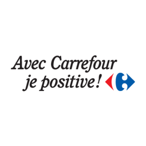Avec Carrefour je positive! Logo
