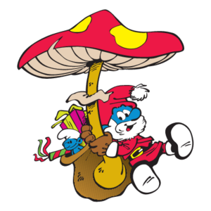 Santa Smurf Logo