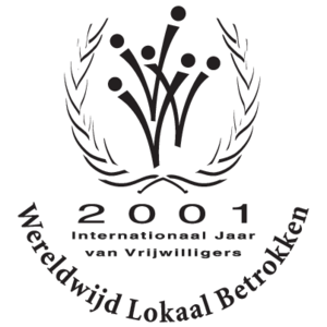 Internationaal Jaar van Vrijwilligers 2001 Logo