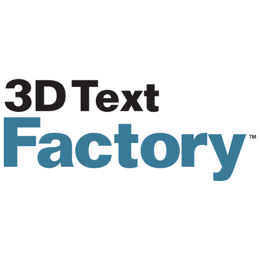 3D,Text,Factory