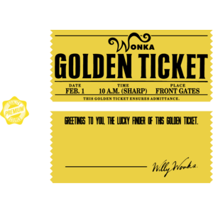 Wonka Golden Ticket Logo