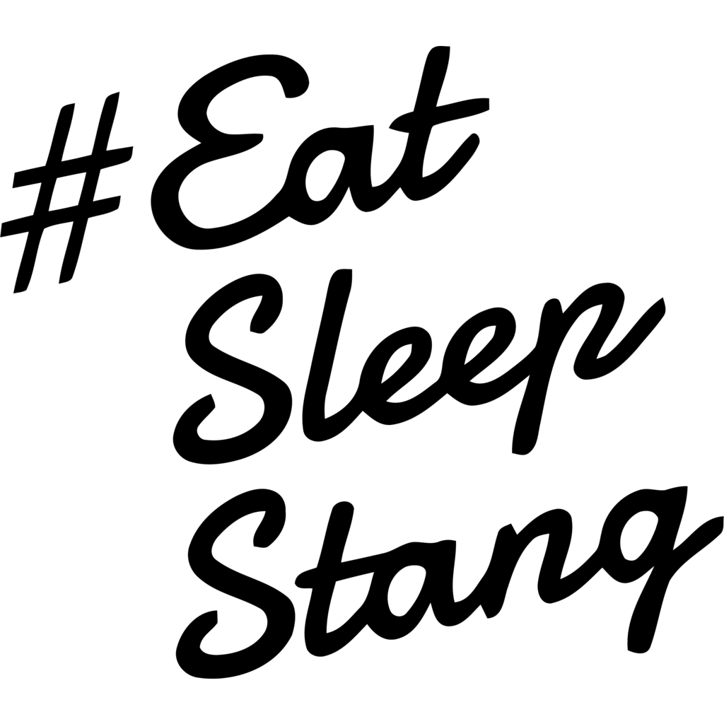 Logo, Auto, Eat Sleep Stang