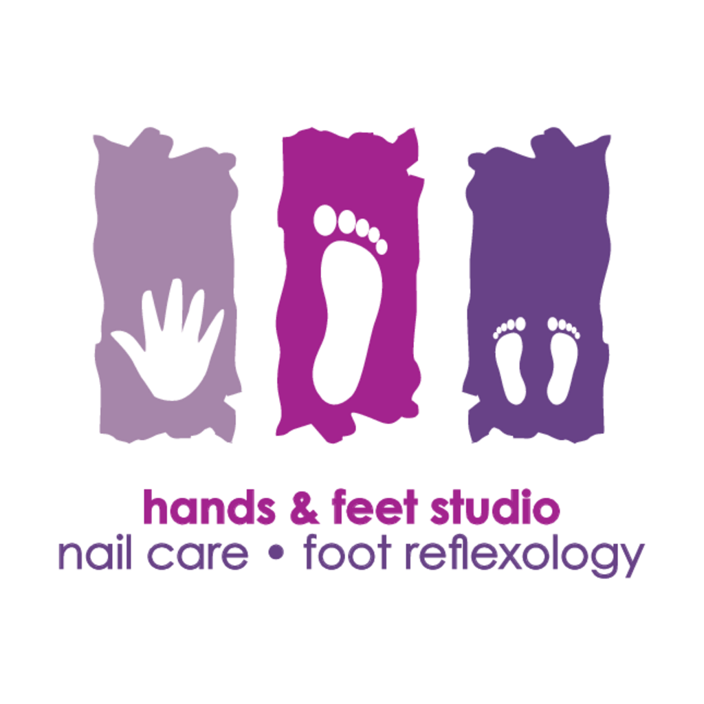 Foot logo. Hand-foot logo. Hand and foot Care brand logo. Foot Clinic logo. Foot studio