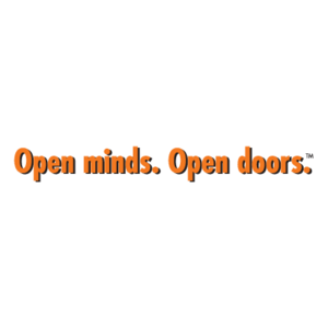 Open minds  Open doors  Logo
