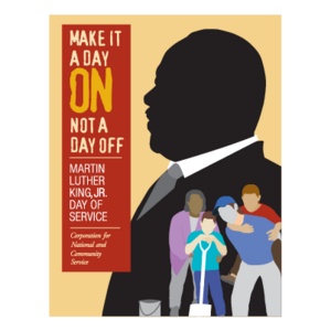 Martin Luther King, Jr  Day of Service Logo