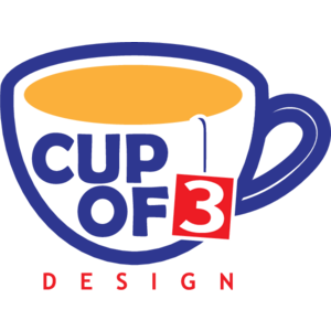 Cup of 3 Design Logo