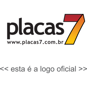 Placas 7 Sete Lagoas MG Brasil Logo
